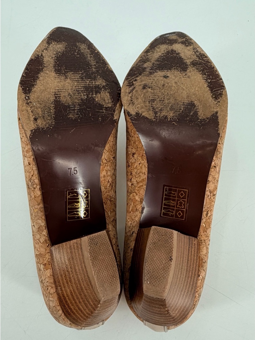 Anthropologie Farylrobin Chelsea Cork Boots Booties 7.5 - Picture 6 of 6